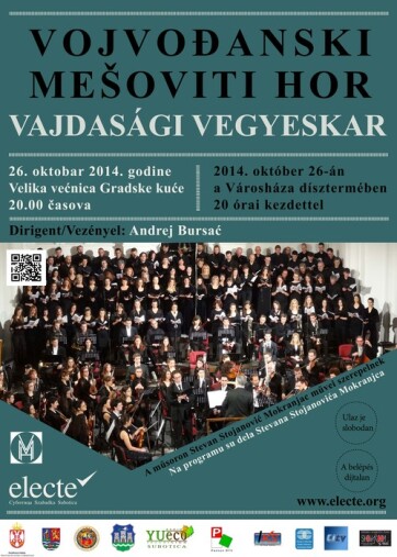 Hangversenyt ad Szabadkán a Vajdasági Vegyeskar - A cikkhez tartozó kép