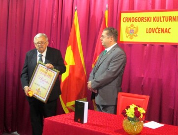 Pál Károly kapta a Szerbiában élő montenegróiak ernyőszervezetének a díját - A cikkhez tartozó kép