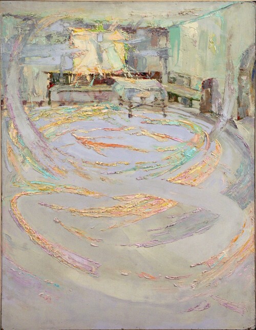 Szoba tavasszal (olaj, fa - 105x80 cm) Szoba tavasszal (olaj, fa - 105x80 cm)