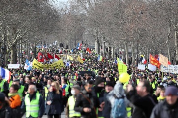 Francia zavargások: Ismét tüntettek a sárgamellényesek, egy ember súlyosan megsérült - A cikkhez tartozó kép