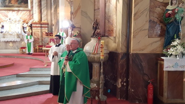 Palatinus István a magyarkanizsai Szent Őrangyalok templom új plébánosa - A cikkhez tartozó kép