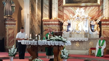 Palatinus István a magyarkanizsai Szent Őrangyalok templom új plébánosa - A cikkhez tartozó kép