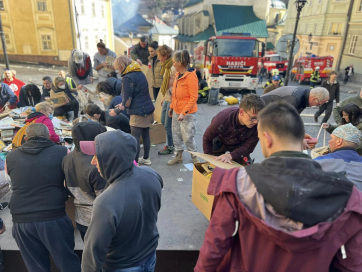 Tűz pusztított Selmecbányán, történelmi épületek rongálódtak meg - A cikkhez tartozó kép