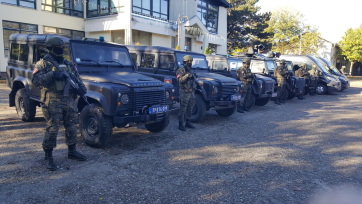 A csendőrség felügyeli a rendet Horgos térségében is  - A cikkhez tartozó kép