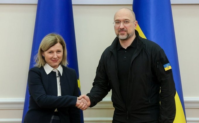 Věra Jourová és Denisz Smihal Věra Jourová és Denisz Smihal