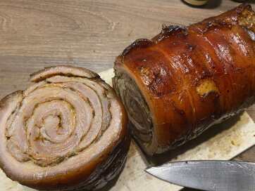 Göngyölt hasaalja szalonna - A cikkhez tartozó kép