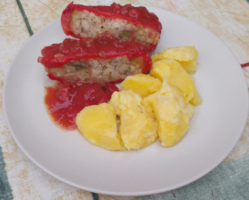 Gombás töltött paprika - A cikkhez tartozó kép