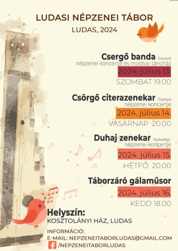 Pénteken kezdődik a VIII. Ludasi Népzenei Tábor - A cikkhez tartozó kép