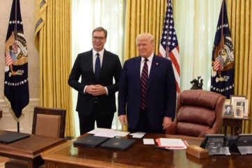 Trump gratulált a szerb elnöknek az államiság napja alkalmából - A cikkhez tartozó kép