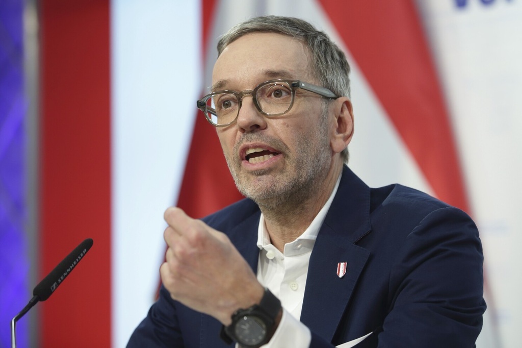 Herbert Kickl. Hiába nyerte meg a jobboldali Szabadságpárt a választást Ausztriában Herbert Kickl. Hiába nyerte meg a jobboldali Szabadságpárt a választást Ausztriában
