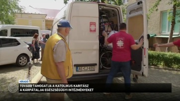 A Katolikus Karitász újabb segélyszállítmányt adott át a kárpátaljai kórházaknak és szociális intézményeknek - A cikkhez tartozó kép