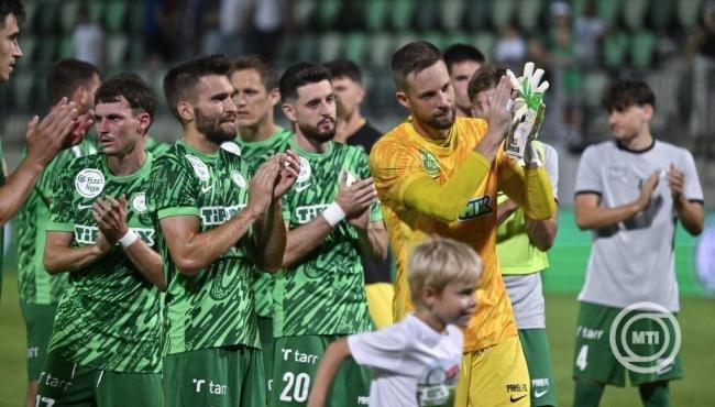 A Ferencváros játékosai a labdarúgó Bajnokok Ligája selejtezőjének 2. fordulójában 