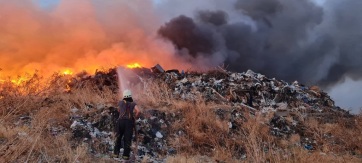 Zombor: Tűz a regionális hulladéklerakón - A cikkhez tartozó kép