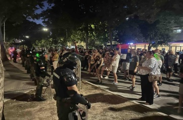 Erőszakba torkollott a verbászi és a palánkai megmozdulás – több sérült, feszült hangulat - A cikkhez tartozó kép