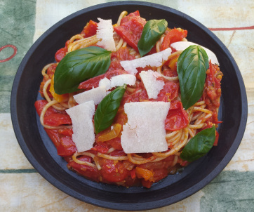 Lecsós spagetti - A cikkhez tartozó kép