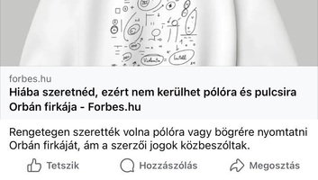Pólóra is nyomtathatják Orbán rajzjegyzeteit - illusztráció