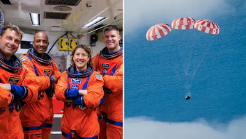 Sikerrel visszaérkezett a Földre a NASA Holdat megkerülő űrkabinja, az Orion - illusztráció