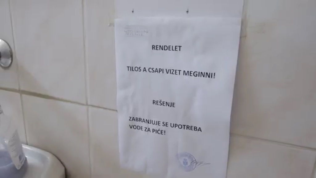 A vízfogyasztást tiltó rendelet
