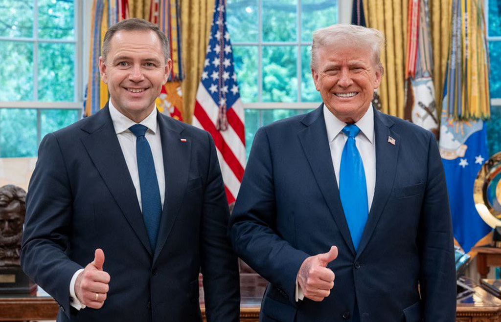 Karol Navrocki i Donald Tramp