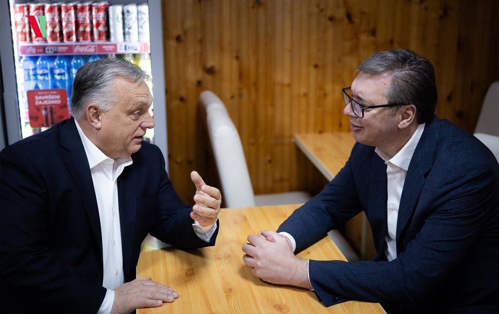 Viktor Orban i Aleksandar Vučić u Subotici (arhivski snimak)