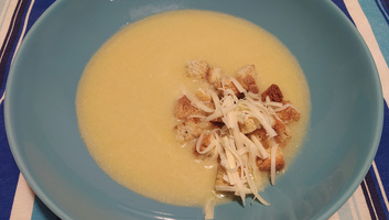 Négyzöldséges krémleves - illusztráció