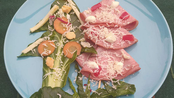 Ehető karácsonyfa gyerekeknek - illusztráció