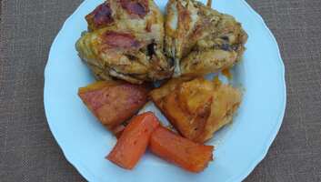 Gévagombával sült csirkeszárny - illusztráció