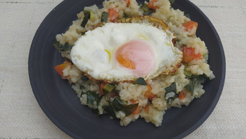 Mángoldos rizsköret - illusztráció