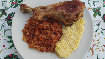 Sült pulykacomb ünnepre - illusztráció