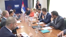Az IMF küldöttségével tárgyalt Siniša Mali - illusztráció