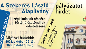 A Szekeres László Alapítvány pályázati felhívása középiskolásoknak - illusztráció