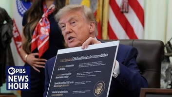 Aláírta Trump a rendeletet, amivel korlátozzák a gyerekeknek javasolt védőoltások számát - illusztráció