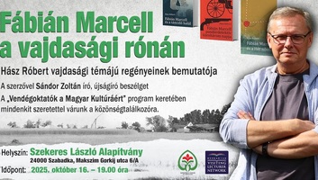 Hász Róbert vajdasági témájú regényeinek bemutatója Szabadkán - illusztráció