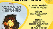 Újvidék: Toldi Éva könyvének bemutatója a Magyar Tanszéken - illusztráció