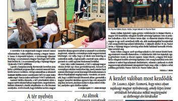 A Magyar Szó október 31-ei--november 1-jei számának szemléje: A kezdet valóban most kezdődik - illusztráció