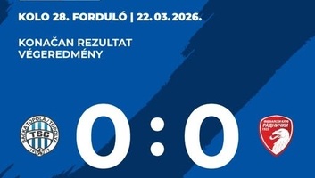 Döntetlen játszott a TSC a kragujevaci Radnički ellen - illusztráció