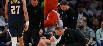 Nikola Jokić megsérült a Miami elleni mérkőzésen - illusztráció