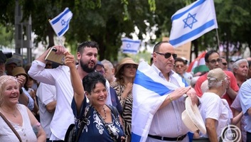Protiv propalestinskog protesta održana demonstracija u Budimpešti - illusztráció
