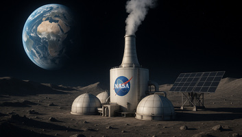 A NASA atomerőművet telepítene a Holdra - illusztráció